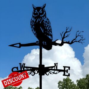 Yarlio Weather Vane - Flying Witch (#6)                                                          Durable Iron Weather Vane Metal Wind Spinners for Outdoor Deco