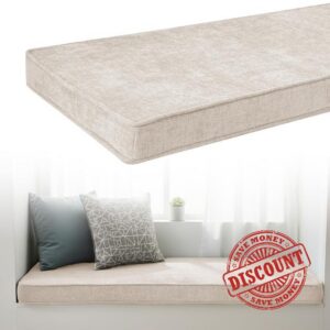Chenille 5cm Thick Bench Cushion