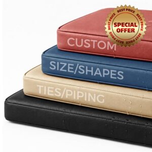 AEHO Custom Size PU Leather Bench Cushion