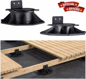 50 Pack Adjustable Decking Support Pedestal Riser
