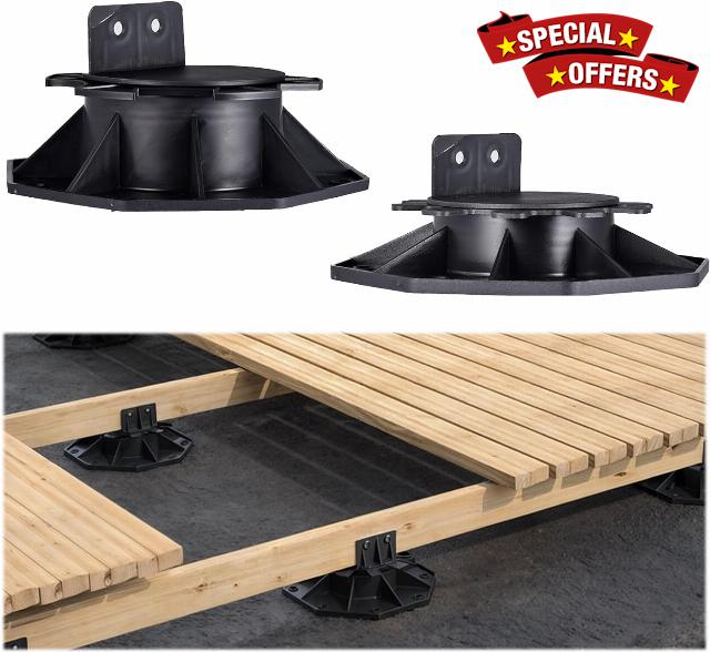 50 Pack Adjustable Decking Support Pedestal Riser