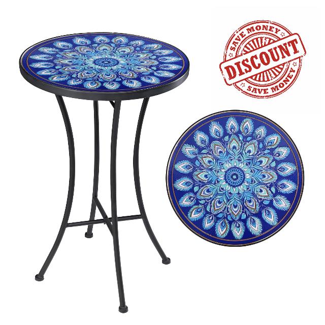 MUMTOP Mosaic Outdoor Side Table