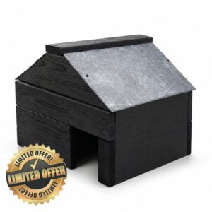 Handmade Hedgehog House with Natural Slate Roof