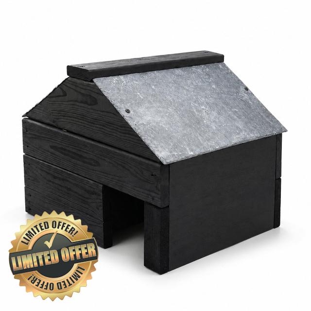 Handmade Hedgehog House with Natural Slate Roof