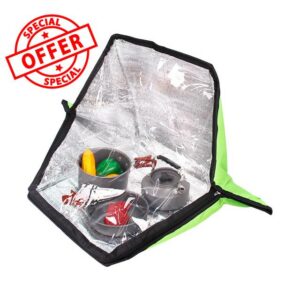 Outdoor Solar Oven Utensil Outdoor Cooking Solar Heating                                                          Solar Oven for Off-Grid Life Hiking Backpack Trekking Camping Life Adventure Survival Training