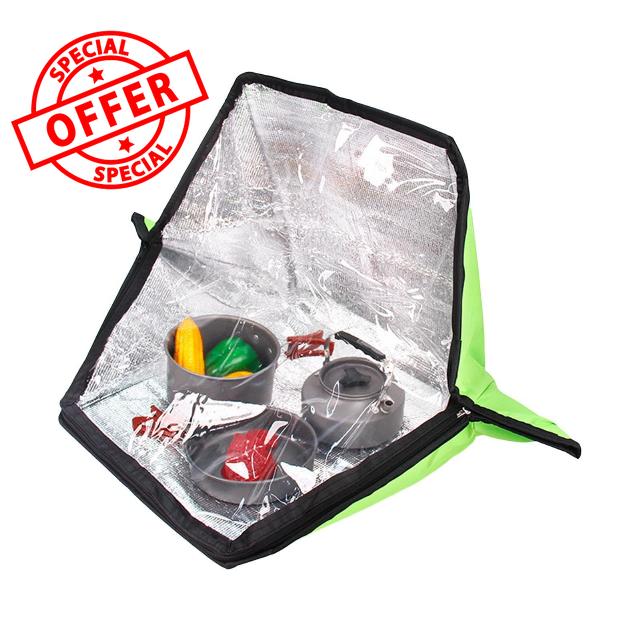 Outdoor Solar Oven Utensil Outdoor Cooking Solar Heating                                                          Solar Oven for Off-Grid Life Hiking Backpack Trekking Camping Life Adventure Survival Training
