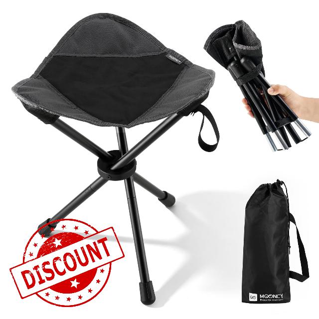 MOONCY Tripod Folding Stool