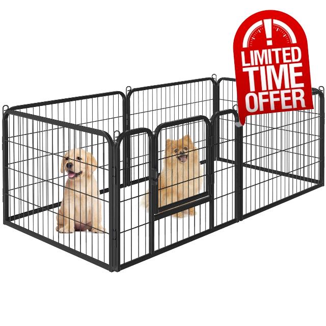 Yaheetech Heavy Duty Dog Pen Indoor/Outdoor