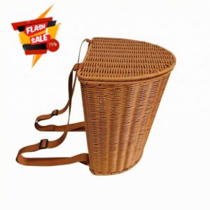 Colcolo Rustic Woven Basket Backpack Handwoven Wicker Design