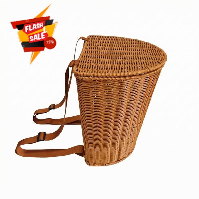 Colcolo Rustic Woven Basket Backpack Handwoven Wicker Design