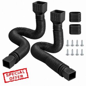 2 Pack Flexible Downspout Extension