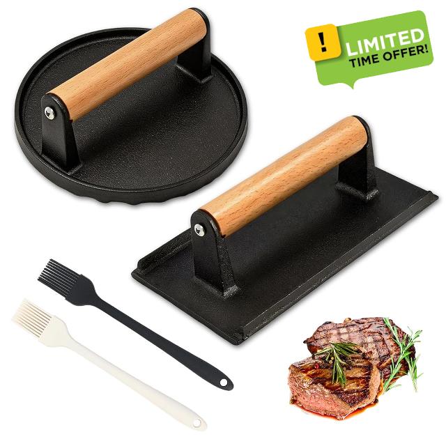 2Pcs Burger Press