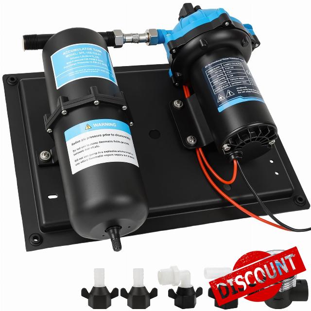 Water Pressure Pump with Accumulator Tank