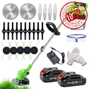 21V Strimmer Cordless Lightweight Battery Garden Strimmer                                                          750W Motor