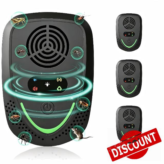 4‑Pack Ultrasonic Pest Repeller – 4 Modes