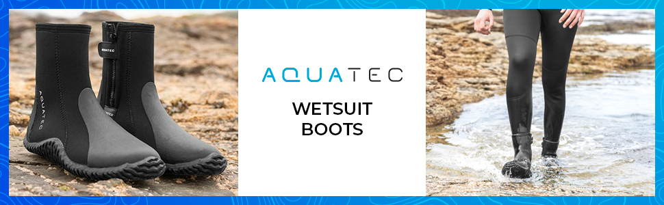 AQUATEC wetsuit boots surf shoes neoprene