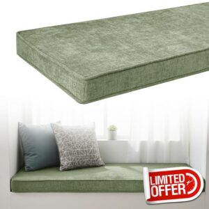 Non-Slip Bench Cushion 5cm Thick Chenille Fabric