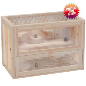 PawHut Wooden Hamster Cage