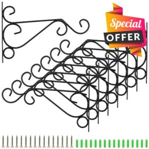8 PCS Heavy Duty Hanging Basket Brackets