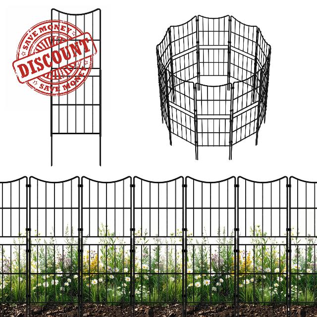 No Dig Garden Fence Outdoor Metal Fencing