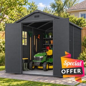 Aoxun 6x8 FT Outdoor Storage Shed