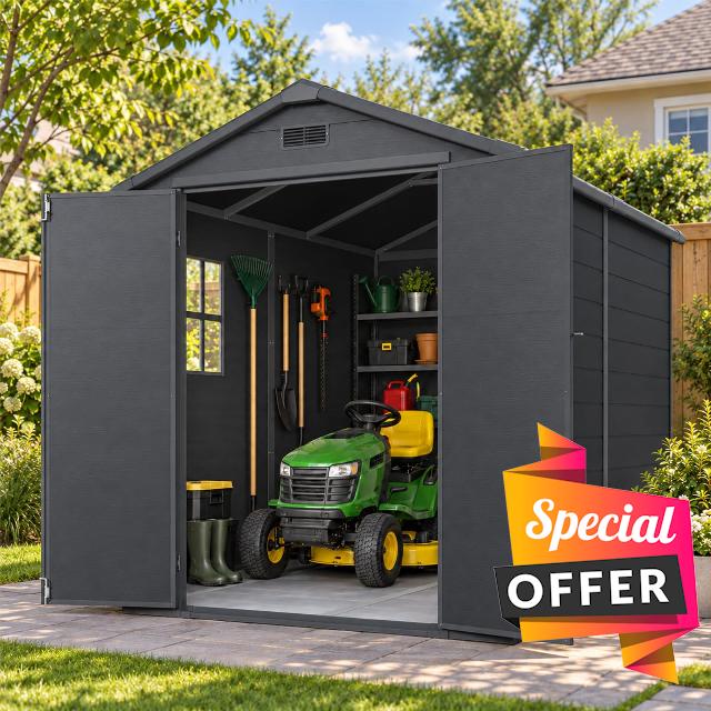 Aoxun 6x8 FT Outdoor Storage Shed