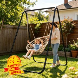 Hammock Chair Stand A-Frame 100kg Heavy Duty Swing Stand                                                          Hammock Stand A-Frame