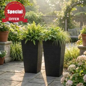 Nicoman 43.1L Tall Square Planter Pot