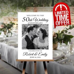 Personalized 50th Anniversary Yard Sign