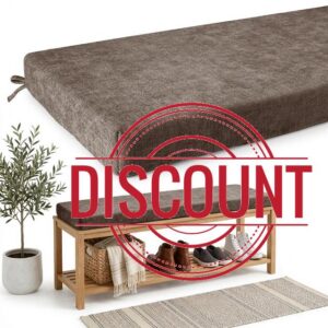Chenille Bench Cushion 5cm