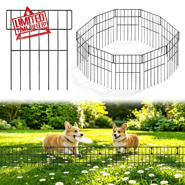 10 Panel Decorative Garden Fence