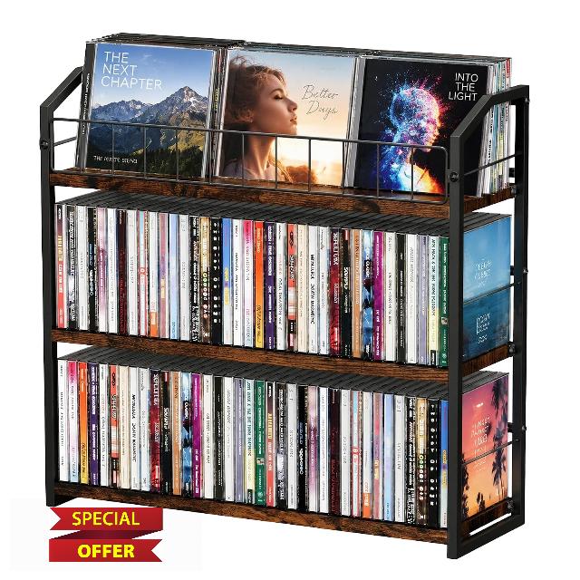 3-Tier CD Rack