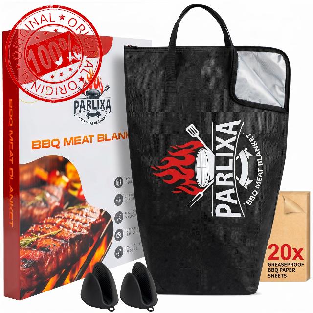 BBQ Blanket for Resting Meat – 21in Insulated Brisket Bag – 5-Layer Heat Retention Meat Resting Bag – Unique Gifts for Men