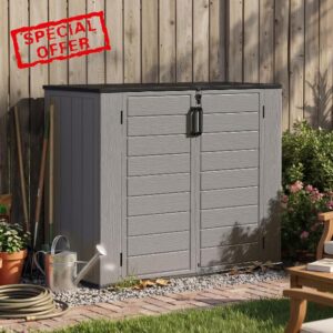 Aoxun Outdoor Storage Box with Lid