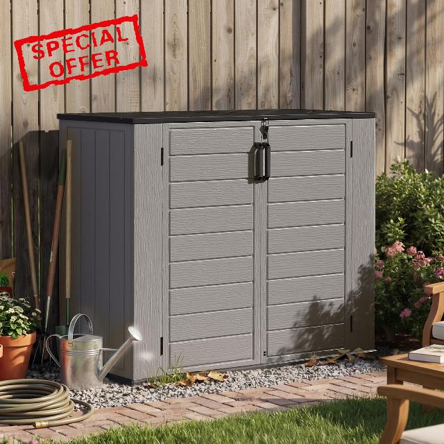 Aoxun Outdoor Storage Box with Lid
