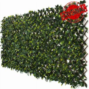 Artificial Laurel Leaf Trellis 1m x 2m Expandable Trellis Screening