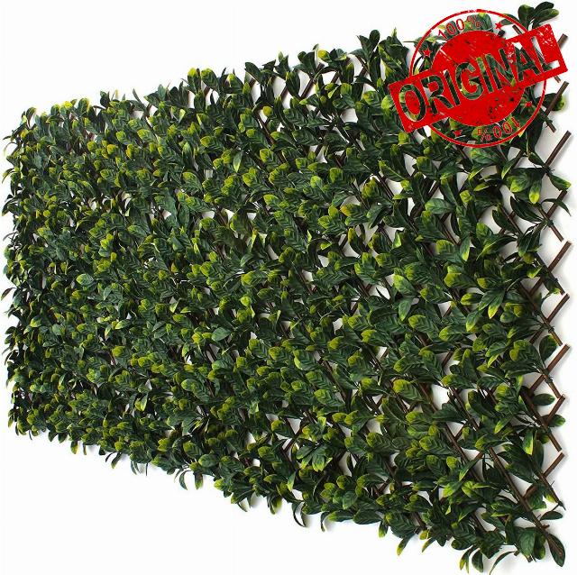 Artificial Laurel Leaf Trellis 1m x 2m Expandable Trellis Screening
