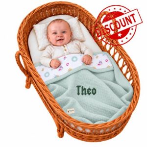 Personalised Baby Blanket with Embroidered Name