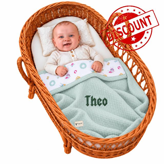 Personalised Baby Blanket with Embroidered Name