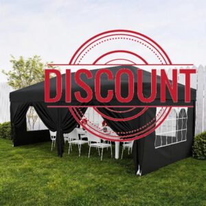 3x6m Heavy Duty Waterproof Folding Gazebo Tent