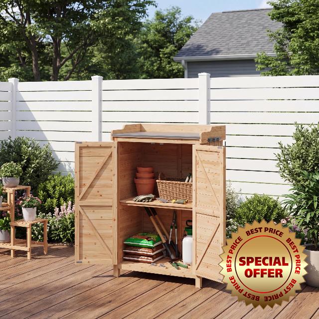 Aoxun Wooden Outdoor Storage Shed