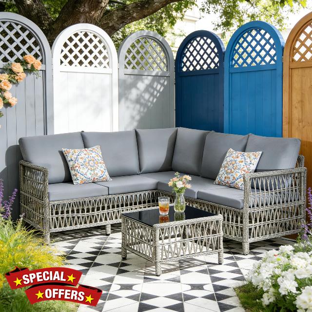 attanstar Outdoor Rattan Garden Furniture Sets