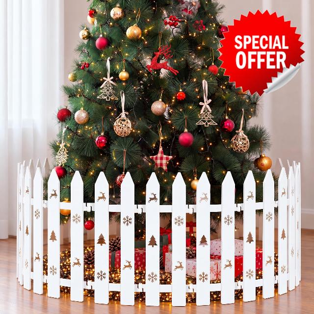 Aodaer 36 Pcs 16" Christmas Tree Fence