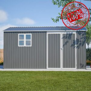 12x10ft Large Garden Storage Shed with Floor Frame