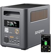 AFERIY P180 Portable Power Station with 200W Solar Panel, 1024Wh LiFePO4 Batteries, UPS, 220V-240...