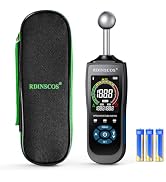 Text reads "RDINSCOS" and "888" displayed three times. Orange and blue digital multimeter device with USB charging cable included for electrical measurements.
