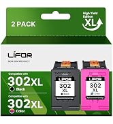 LIFOR 304XL Printer Ink 304 XL Ink Cartridges Combo Pack Replacement for HP 304 Ink Cartridges Bl...